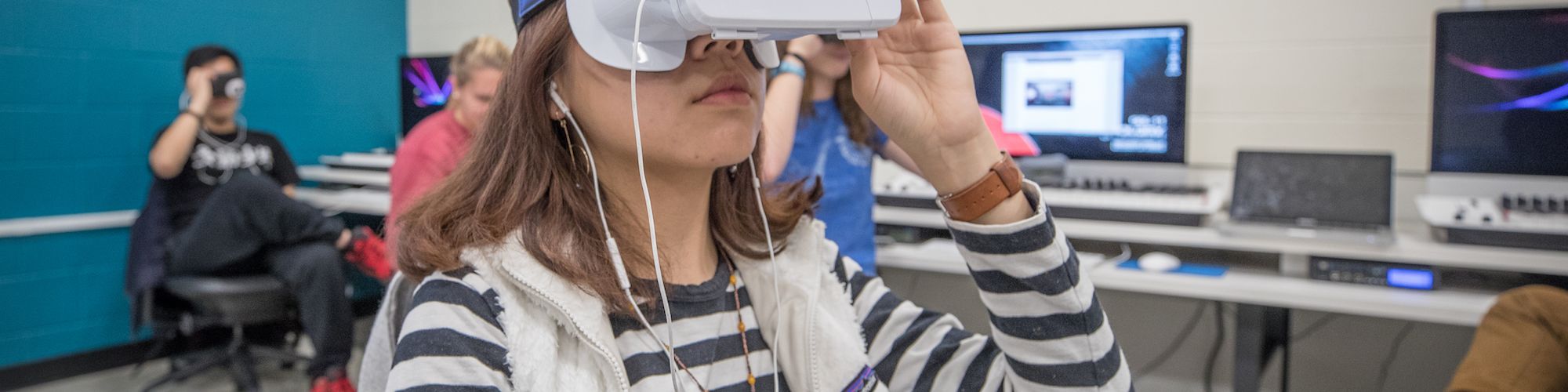 Student using VR